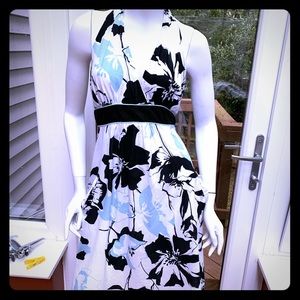 Halter Dress Floral Print Sz 14